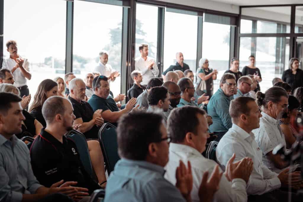 meet the supplier event crowd